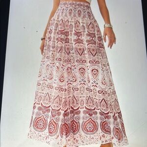 046. Elegant Paisley wide leg pants